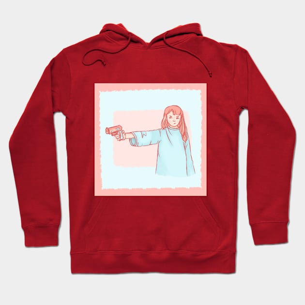 girl with a gun Hoodie by SonRa